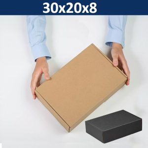 Caja Carton Autoarmable Microcorrugado 30x20x8