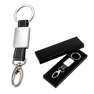 Llavero met alico simil cuero K10